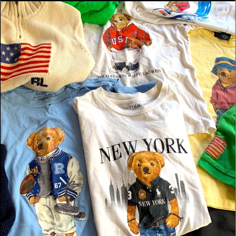 Boys Ralph Lauren Polo Bear-Flag knits lot